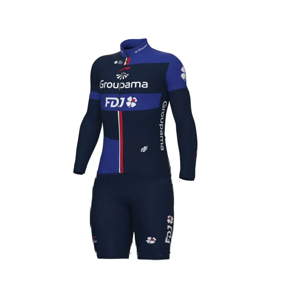 Комбинезон LASER CUT Skinsuit 2024 GROUPAMA FDJ голубой комбинезон с длинным рукавом