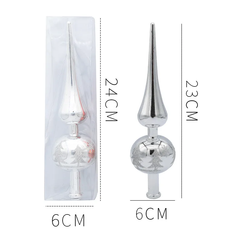 

Рождественская верхушка для елки серебристого цвета