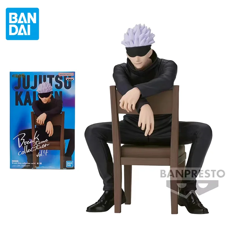 

Bandai Original Jujutsu Kaisen Anime Figure Break Time Satoru Gojo Chair Action Figure Toys for Kids Gift Collectible Model