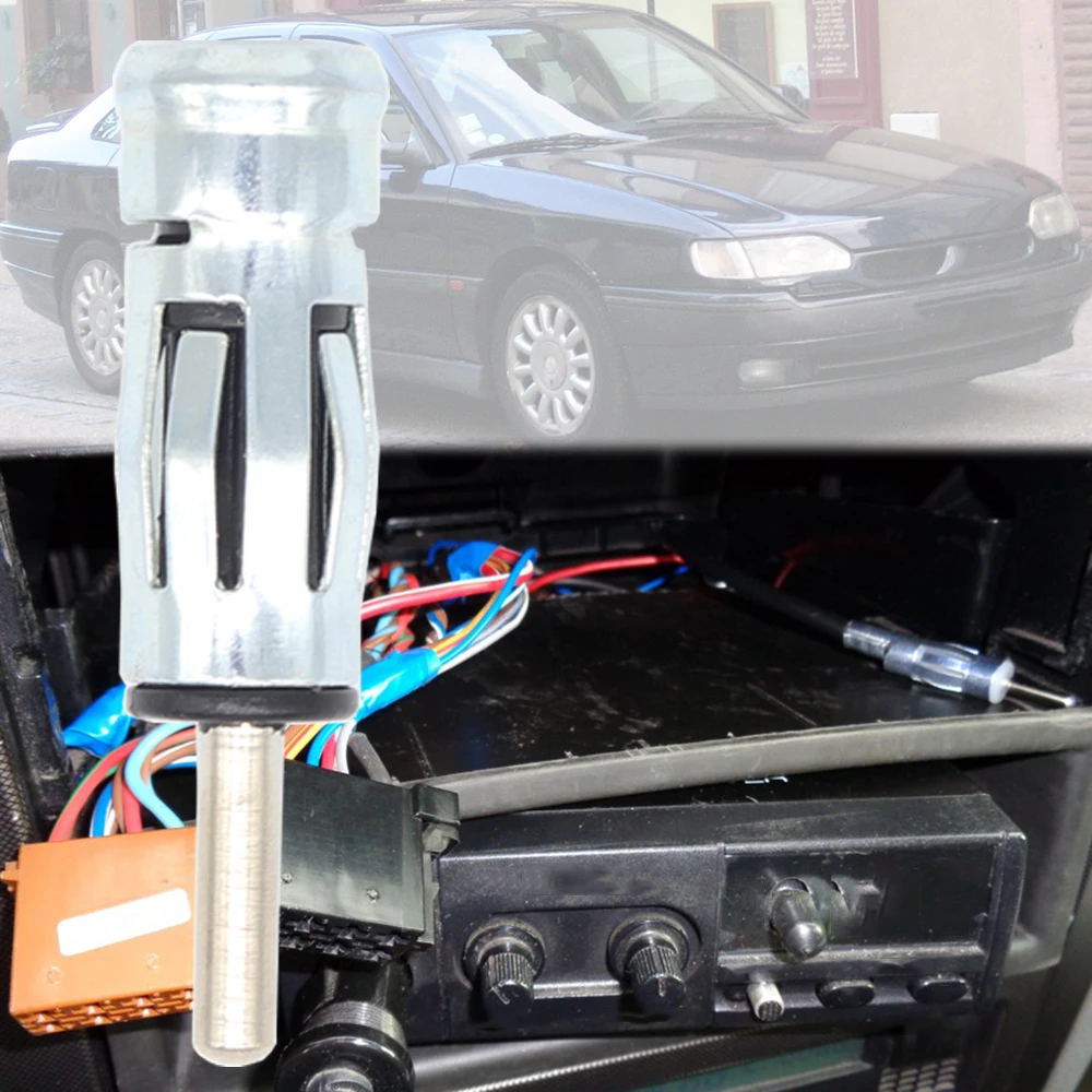 

For Renault Safrane 1993 1994 1995 1996 1997 1998 1999 2000 - 2002 Car Radio Stereo ISO To Din Male Aerial Antenna Cable Adapter