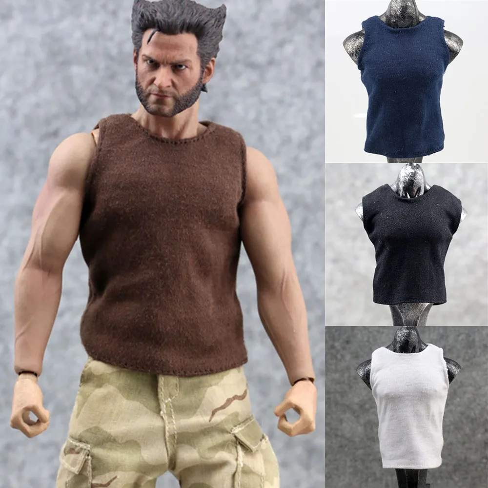 

1/6 Scale Male Tank Top Sleeveless Vest Casual Tank Top Singlet for 12" PH M34 M35 Strong Muscle Action Figure Body