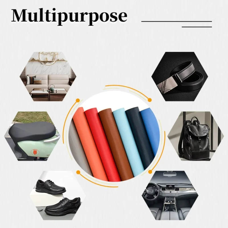 Самоклеящаяся кожаная наклейка большого размера для салона автомобиля заплатка