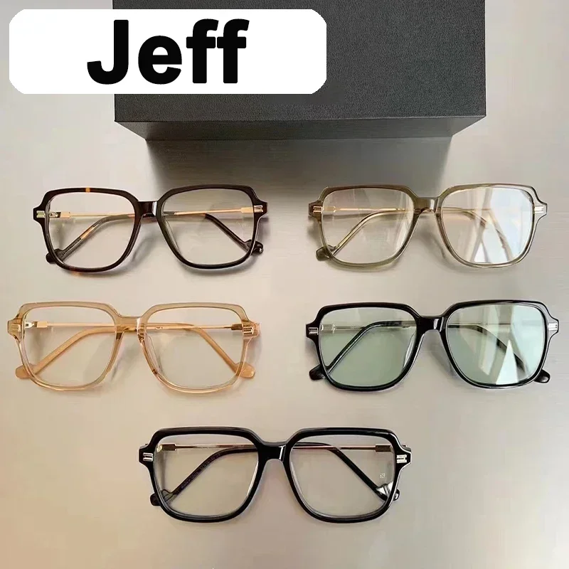 

Jeff GENTLE YUUMI Glasses For Men Women Optical Lenses Eyeglass Frames Eyewear Transparent Blue Anti Light Luxury Brand Monst