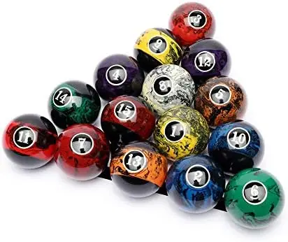 

Pool Balls/Billiard Balls Set, Complete 16 Balls for Pool Tables Mm pool cue tip soft Cue tip liquid shine Chalk holder billiard