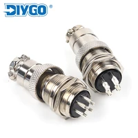 1 set gx20 nut welding type aviation wire connectors male female metal socket plug 2 15 pin electrical cable connector diy go
