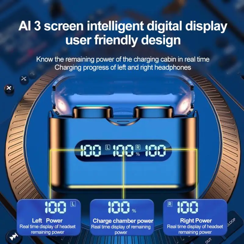 Беспроводные наушники Q8 TWS Bluetooth-совместимые спортивные наушники-вкладыши