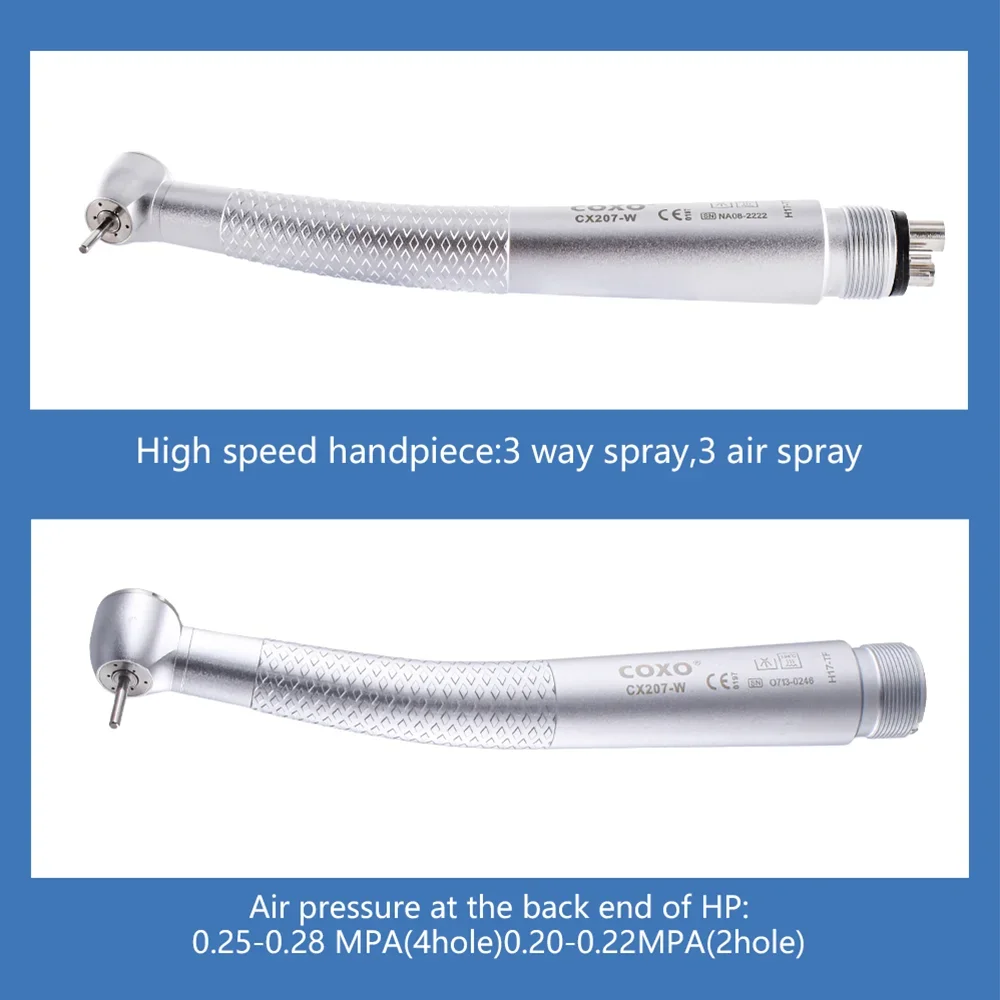 Hot Den tal COXO CX207-W Кнопочный наконечник Воздушная турбина Высокоскоростные