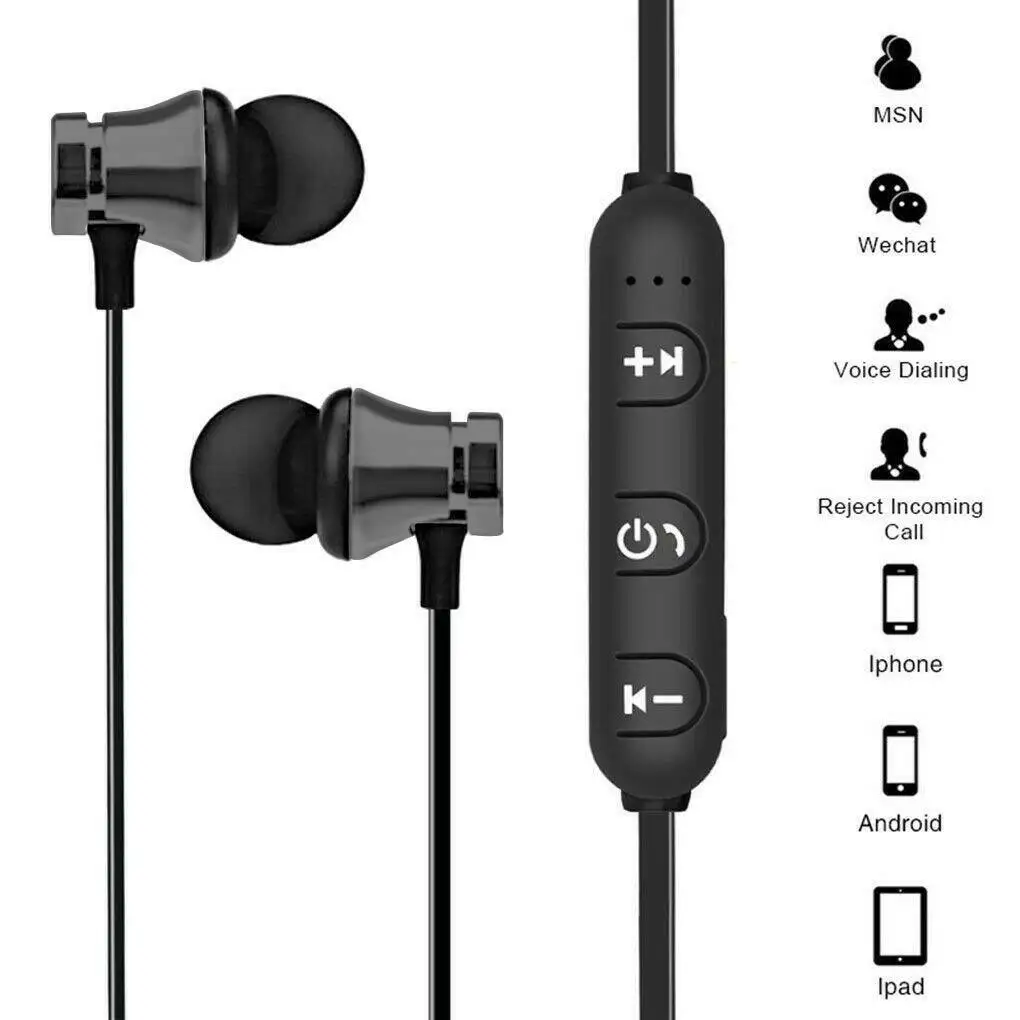 

Wireless Bluetooth Earphones Headset Handsfree Headphones For Samsung iPhone UK