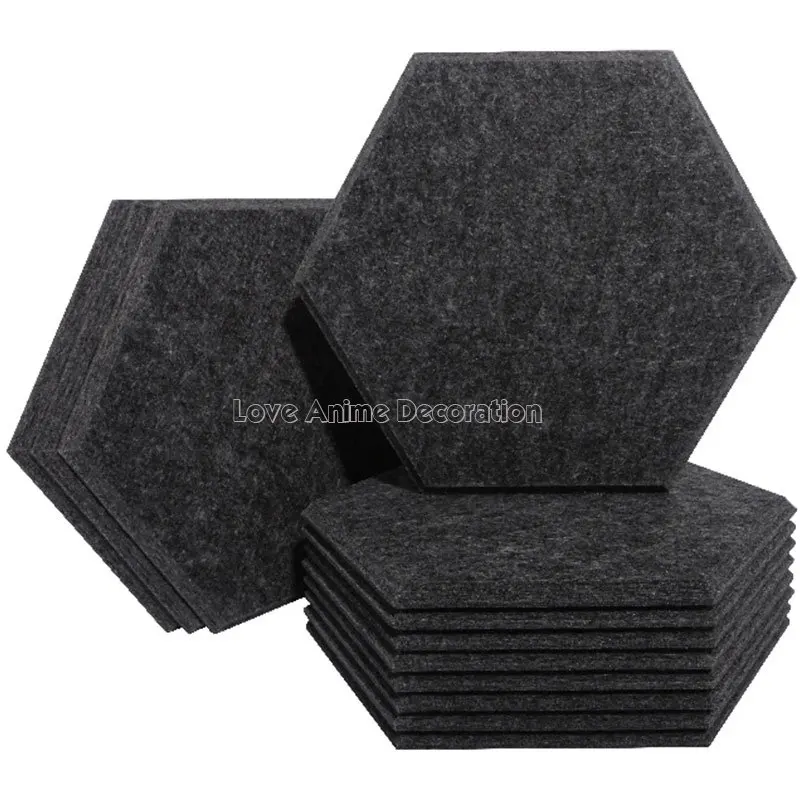 

12 шт. акустическая панель звукостойкая настенная панель с акустической обработкой Звукопоглощающая Панель s звукоизоляция домашние аксесс...