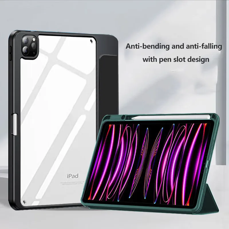 Прозрачная акриловая фотовспышка для iPad Pro 13 2024 7th 11 Air 6 5 4 3Pro 2 1 10th 10 9 9th 7 Mini Pro12.9