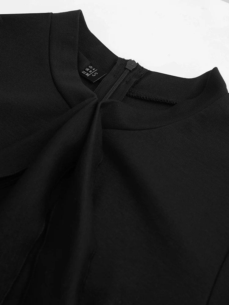 Женское облегающее платье Nice-Forever элегантное однотонное Деловое в винтажном