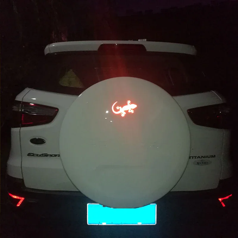 

2Pcs Car Reflective Sticker Safety Warning Mark Cars Night Driving Warning Gecko Strip Light Car Accessories