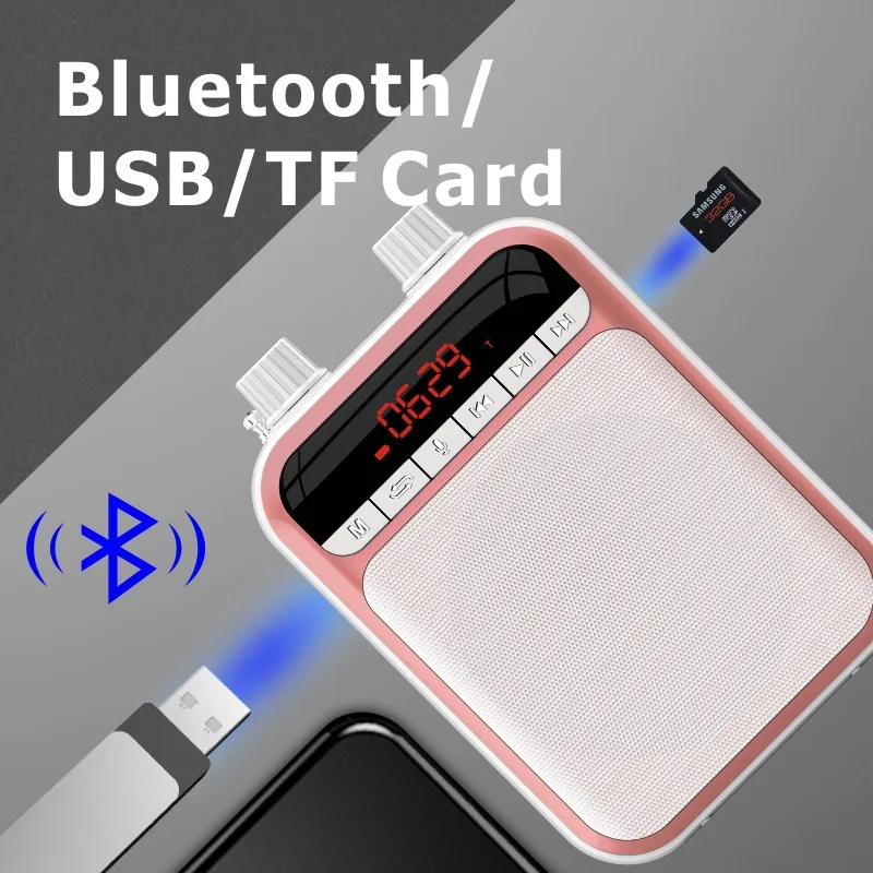 Динамик K5 беспроводная гарнитура для обучения учителю уличный гид мини-микрофон