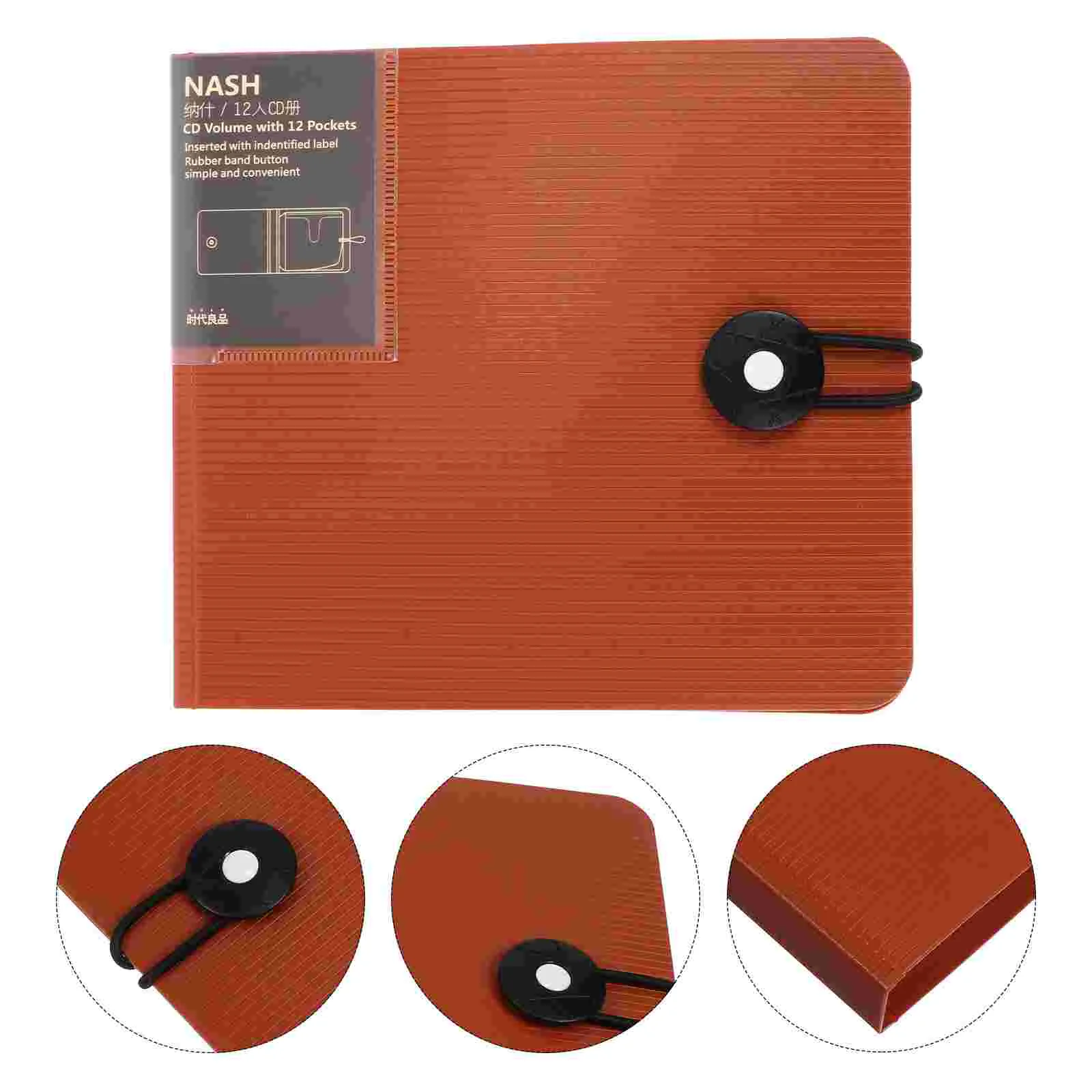 

1 шт., 12 шт., сумка для хранения, практичный защитный чехол для дисков (бордовый)