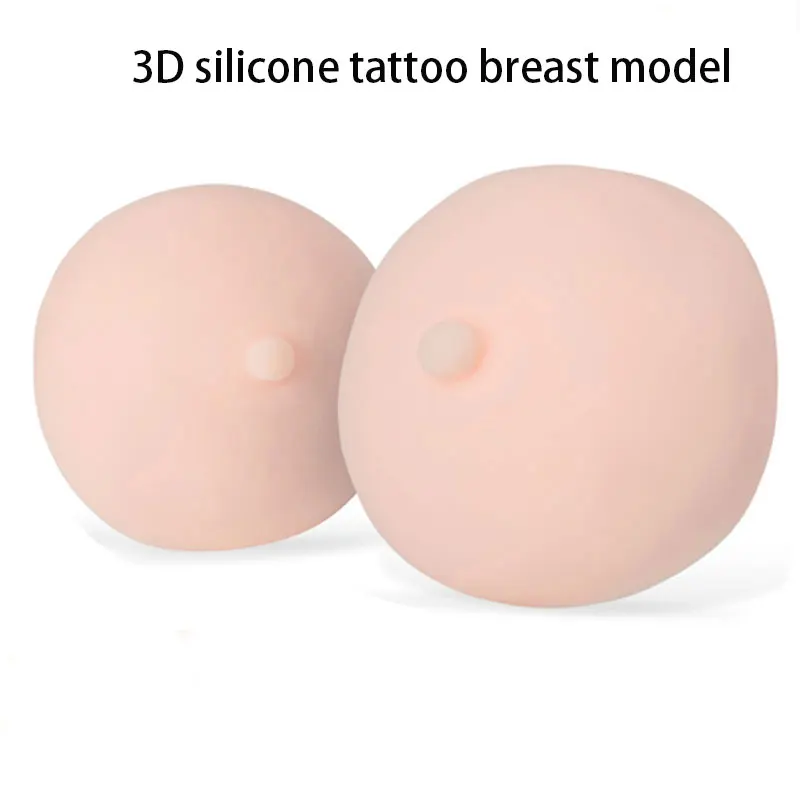 

3D Silicone Tattoo Breast Model Fake Chest Pleural Practice Mould Simulation Tattoo Practice Skin Permanent Makeup Tool