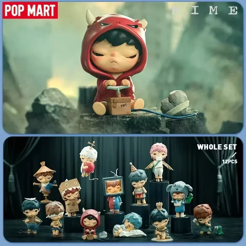 Фото Pop Mart Hirono Mime Series: Сюрприз-бокс с игрушками, милые аниме-фигурки, загадочная коробка-сюрприз, куклы, подарок для девочек №2