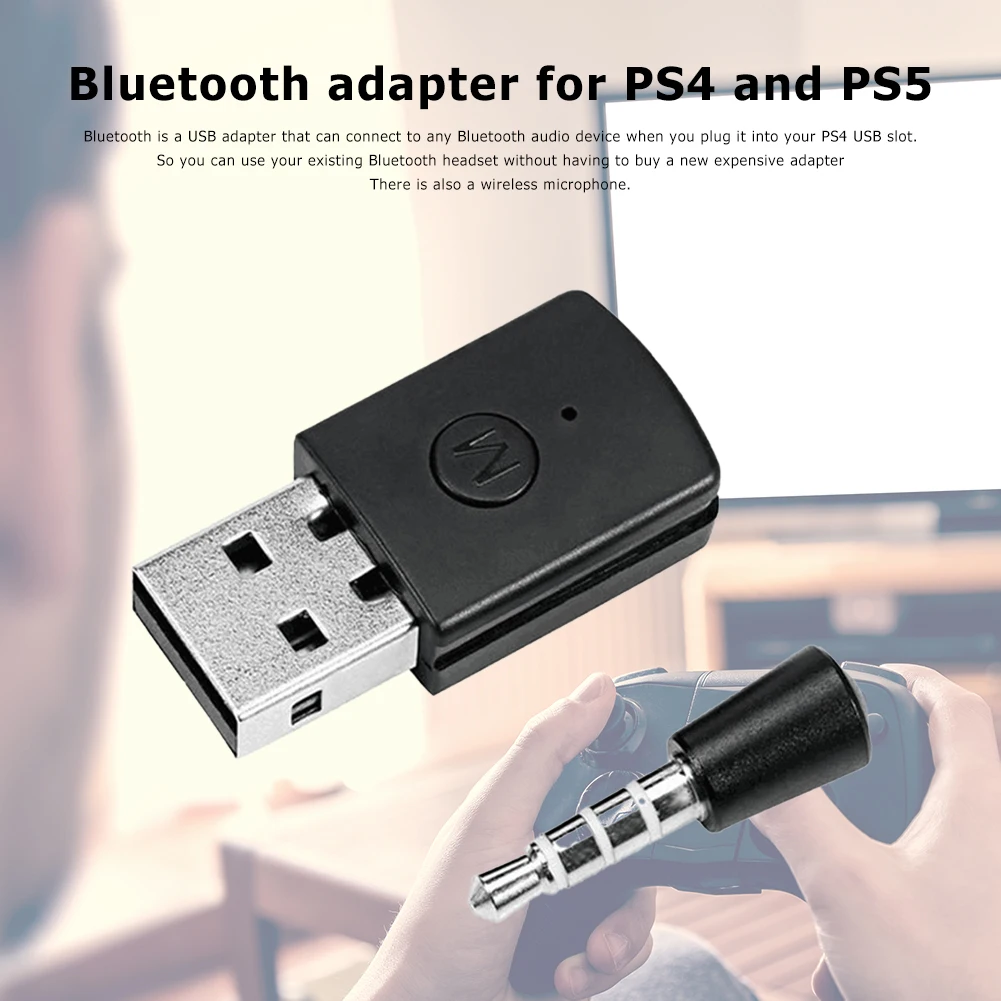 

USB Bluetooth-Compatible 4.0 Adapters BT Wireless Adapter Audio Dongles Earphone Receiver Transmitter For PS4 PS5 Controller