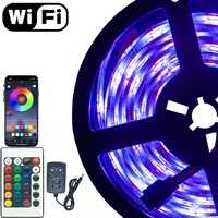 led strip lights wifi luces rgb 5050 2835 dc 12v waterproof flexible ribbon diode 5m 10m 15m 20m for christmas party bedroom