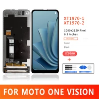 6 3 inch premium quality lcd display for motorola one vision touch screen display for moto xt1970 1 xt1970 2 screen replacement