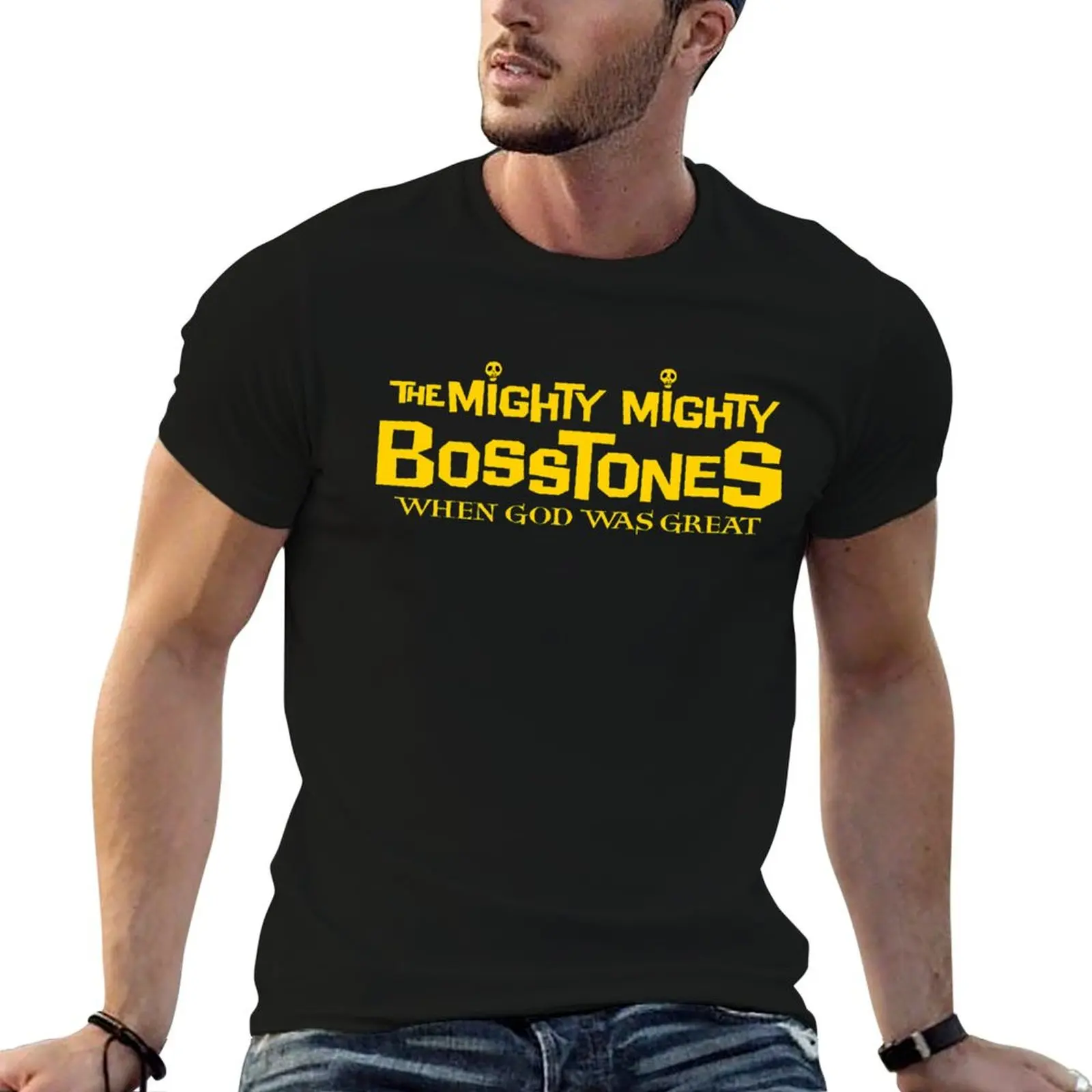 Фото Винтажная футболка The Mighty, Bosstones Ska Punk, футболка ко Дню святого Валентина, мужская футболка, летняя футболка №1