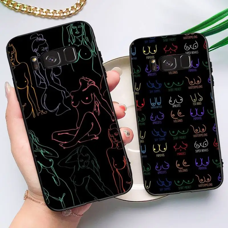 

Boobs Art Print Phone Case for Samsung Note 5 7 8 9 10 20 pro plus lite ultra A21 12 72
