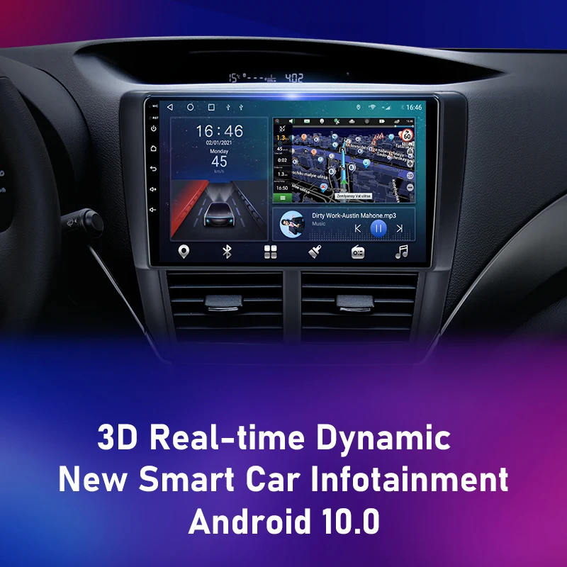 $81.88 Android Car Radio for Subaru Forester 3 SH 2007-2013 Impreza Multimedia Player 2din Head Unit Stereo Video Carplay Speaker Audio