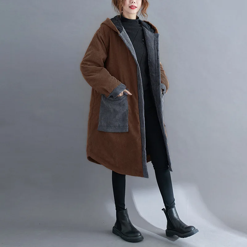 New Winter Women's Cold Coat Parkas Super Hot Coats Jackets Harajuku Hooded Padded Jacket Korean Fashion Coat Cheap Wholesale