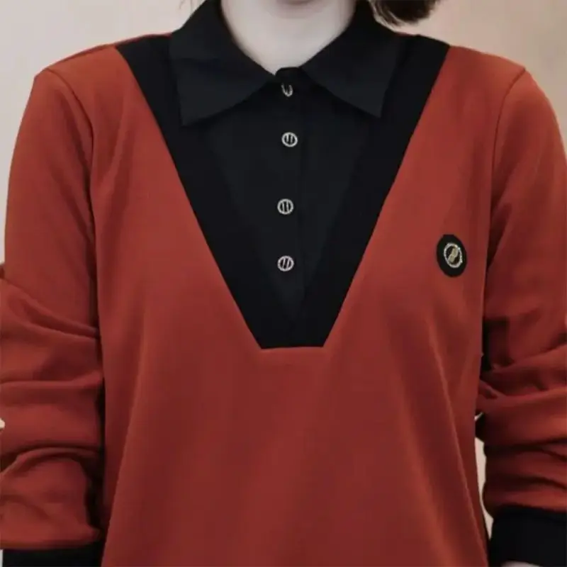 Осенне-зимний однотонный модный Повседневный свитер с длинным рукавом