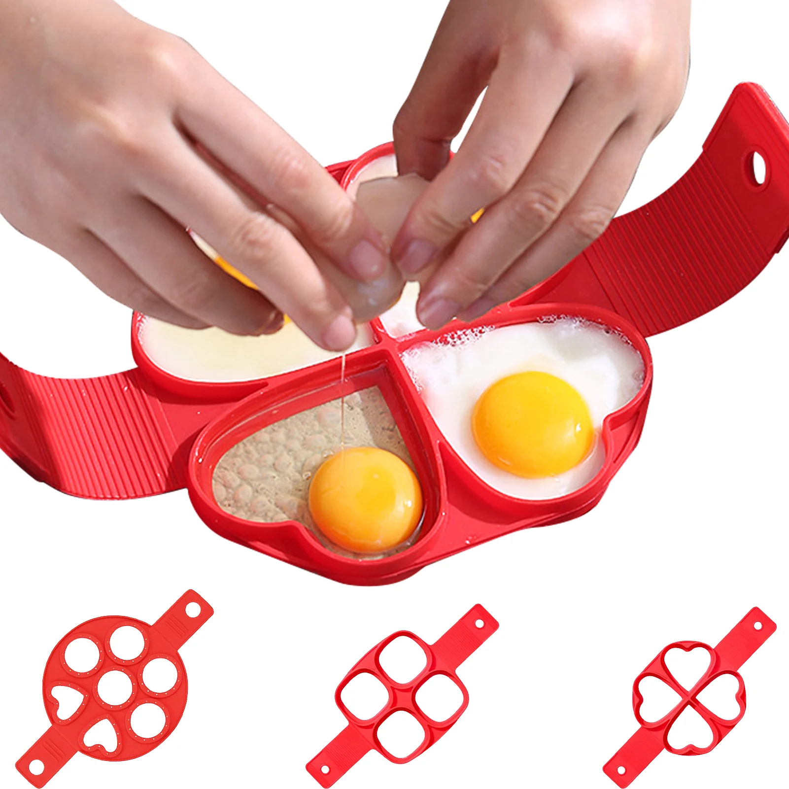 

Egg Pancake Ring Nonstick Pancake Maker Mold Silicone Egg Cooker Fried Egg Shaper Omelet Moulds for Kitchen Baking Accessories