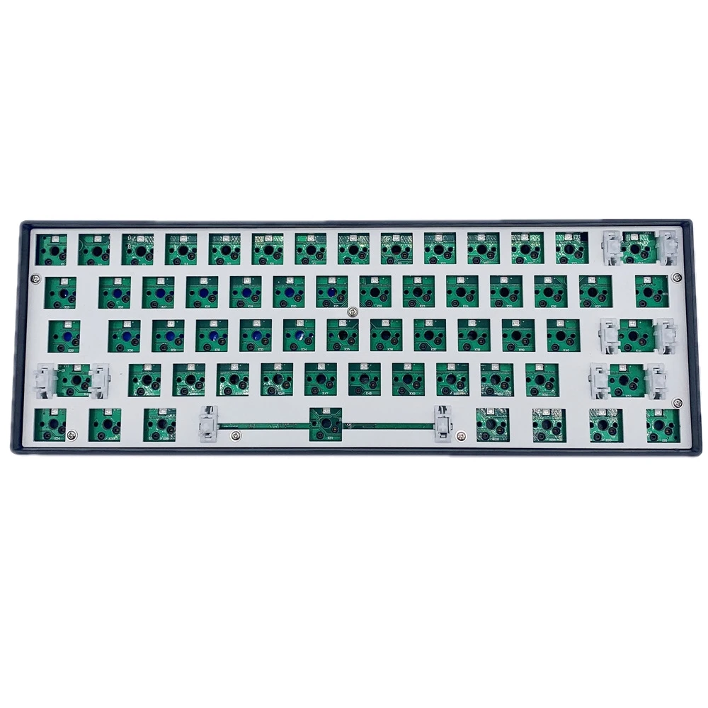 

61-Key Mechanical Keyboard Kit Welding Plate Pivot Base Type-C Wired White Backlight DIY Customized Universal Keyboard-B