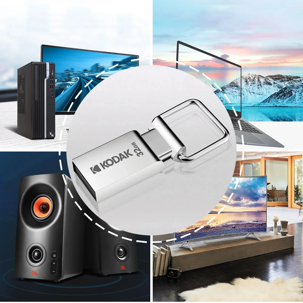 USB-флеш-накопитель Kodak K112 128 ГБ 64 32