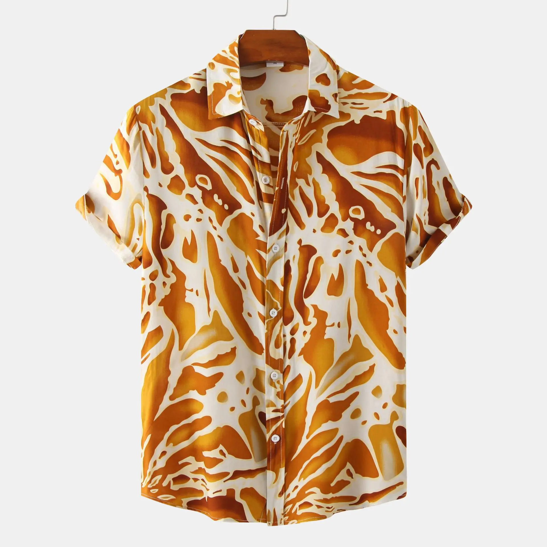Men'S Shirt Floral 3d Print Undies Hawaiian Shirts Casual Short Sleeved Oversized Blouse Streetwear Tees Top Summer Men Clothing
