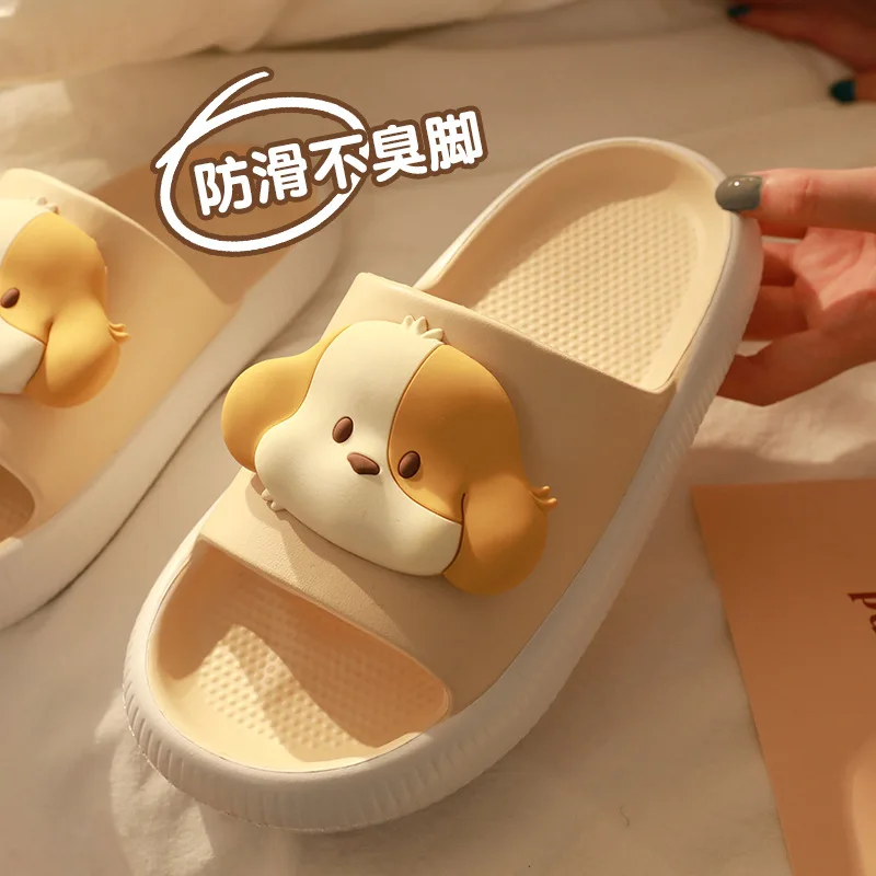 Cute Cartoon Summer Slipper Designer Kawaii Dog Shoes Slides for Women Men Could Slipper Couple Cozy Sandals Casual Flip Flop