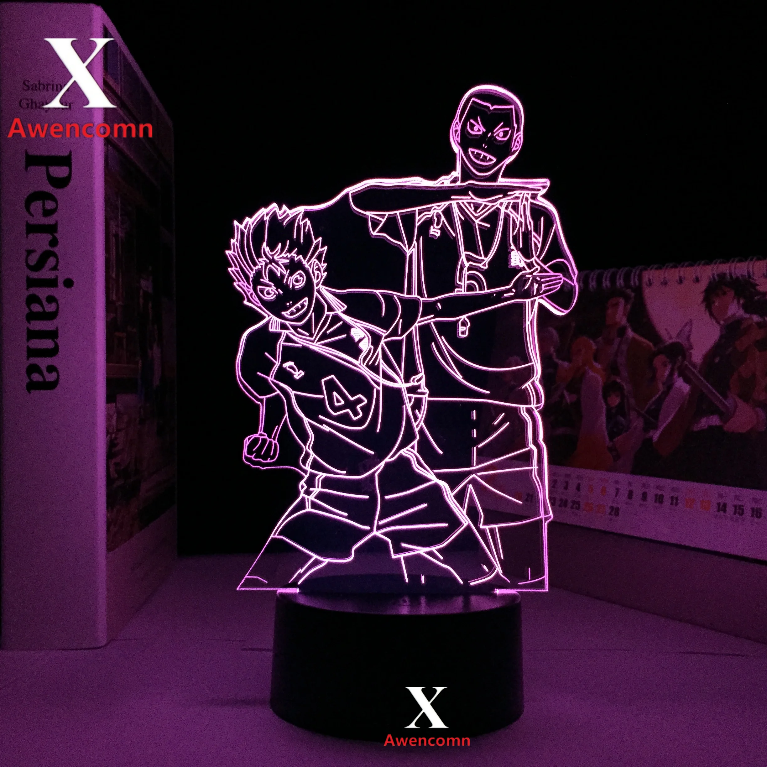 

Anime 3D Lamp Haikyuu LED Light for Kids Bedroom Decor Night Light Child Birthday Gift Manga Gadget Haikyuu Lamp