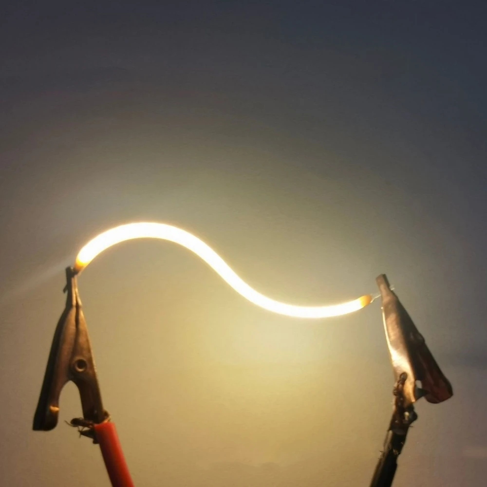 

XUNATA LED COB Filament Гибкая светодиодная нить теплый белый 3В