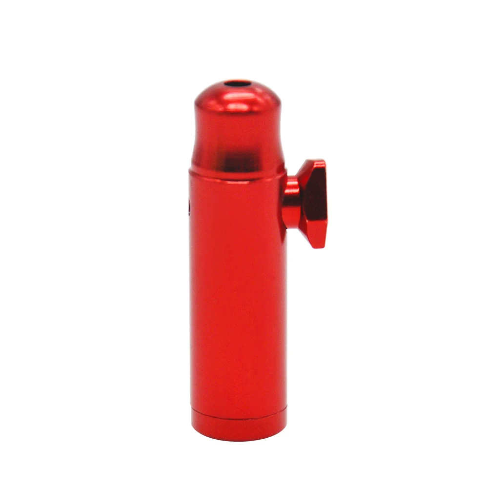 

2023 TOPPUFF Aluminum Round Bullet sniffer snorter Dispenser Powder Boxes 54MM Metal Mouth Tips Snuff Kit Box Nasal 03