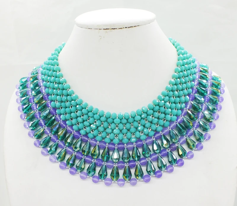 

Classic, crystal necklace 18"