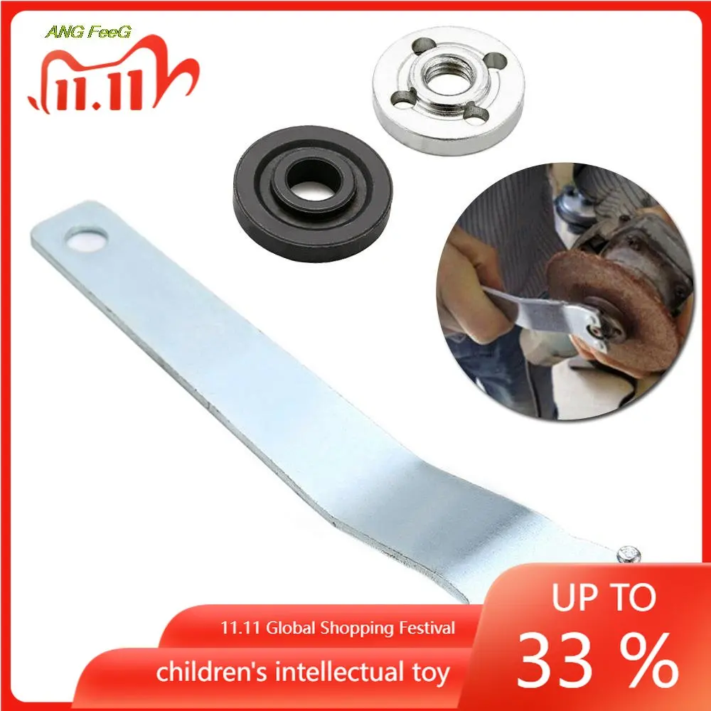 

3pcs M10Angle Grinder Flange Spanner Metal Lock Nut Thread Replace For Angle Grinder Inner Outer Flange Nut Set Tool And Wrench