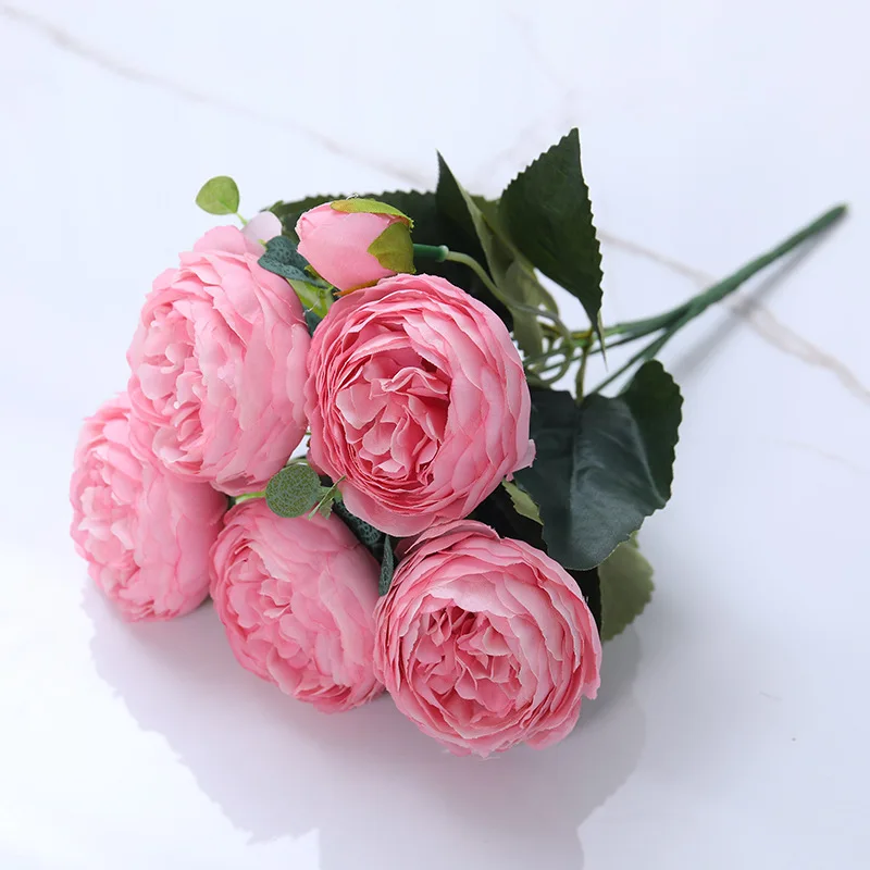 

Peony fake flower handmade wedding flower Peony fake flower home decoration