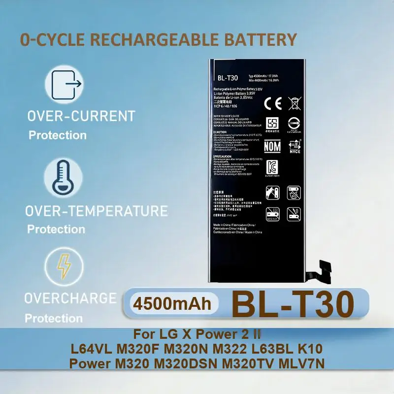 Фото Аккумулятор для LG Stylo 6 LM-Q730N Q70 Q730VMW EAC64578501 Optimus G2 mini D620 D620R D620K D618 D315 F70 F320 F320L F320S F320K №5