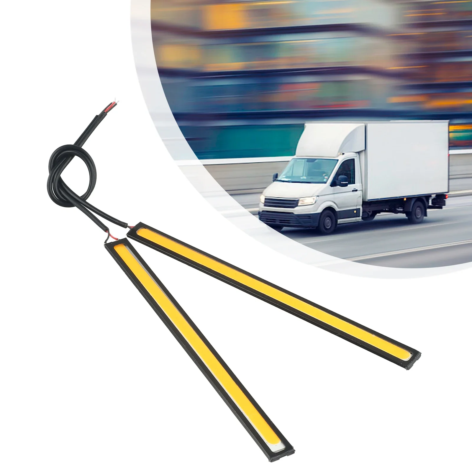 Декоративные фонари DRL Противотуманные светодиодные автомобильные COB ABS LED DC V