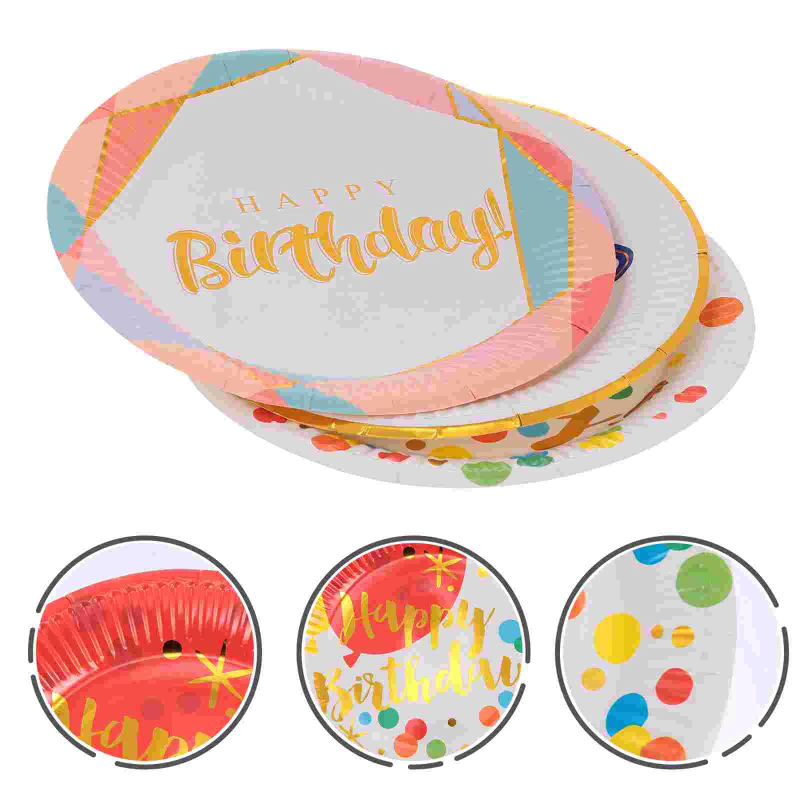 

30pcs Paper Plate Prime Sturdy Durable Paper Plate Party Supplies for Home