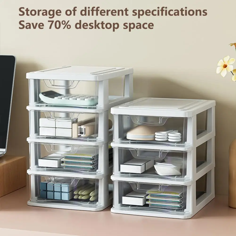 

Sundries Container Practical with Handle Visible Design Bedroom Accessories Makeup Storage Box Sundries Organizer Box