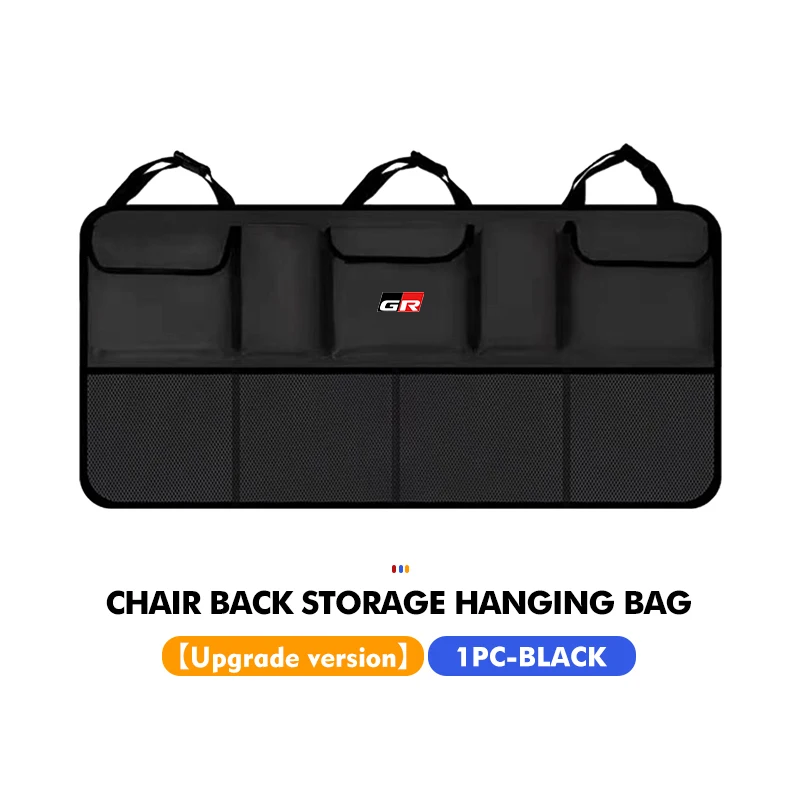 

Автомобильная съемная сумка для багажника со съемной спинкой сиденья и несколькими карманами для Toyota Yaris Corolla Prius Auris CHR Land Cruiser RAV4 Camry