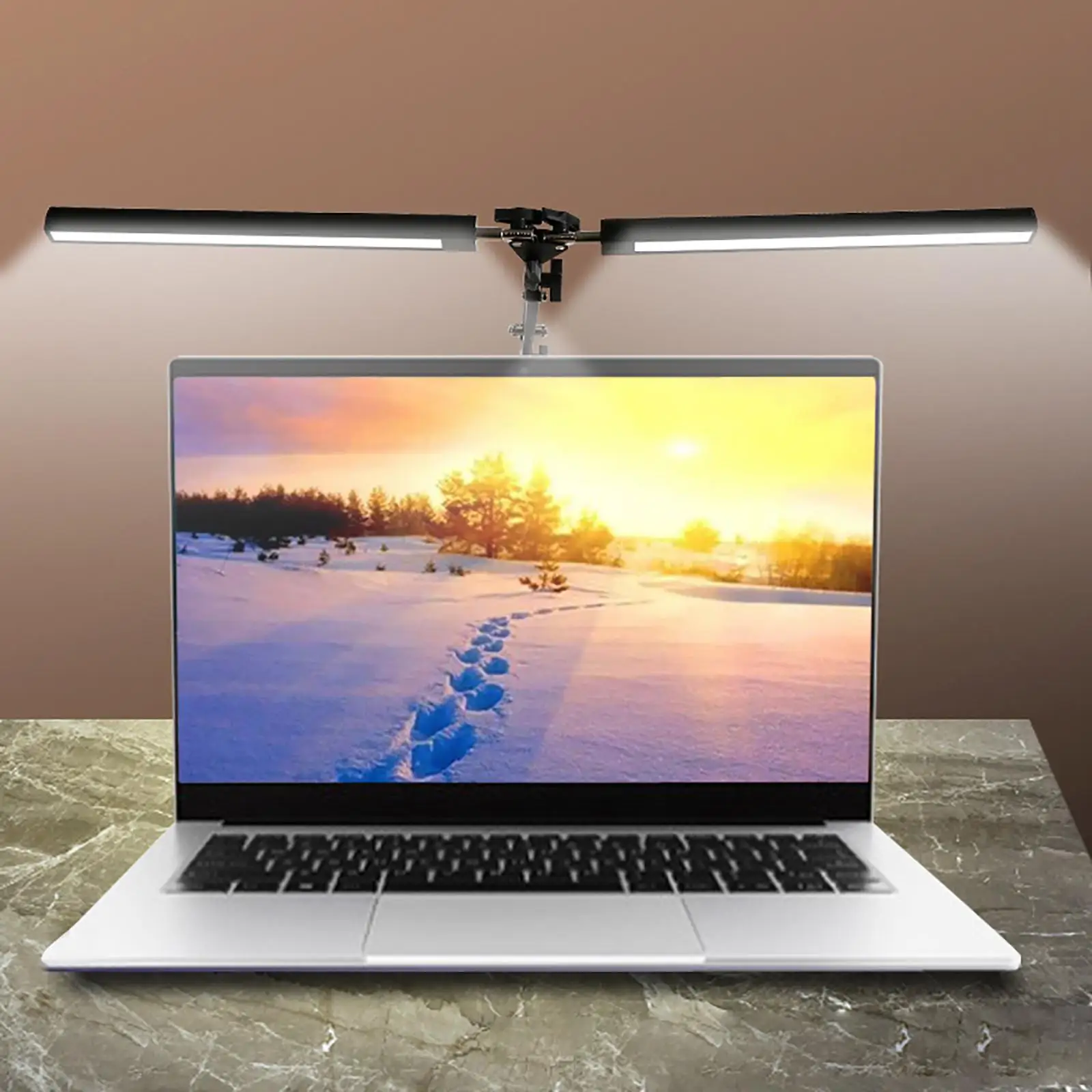 

Swing Arm Desk Lamp w/ Clamp Dimmable Light Lamps for Reading Computer