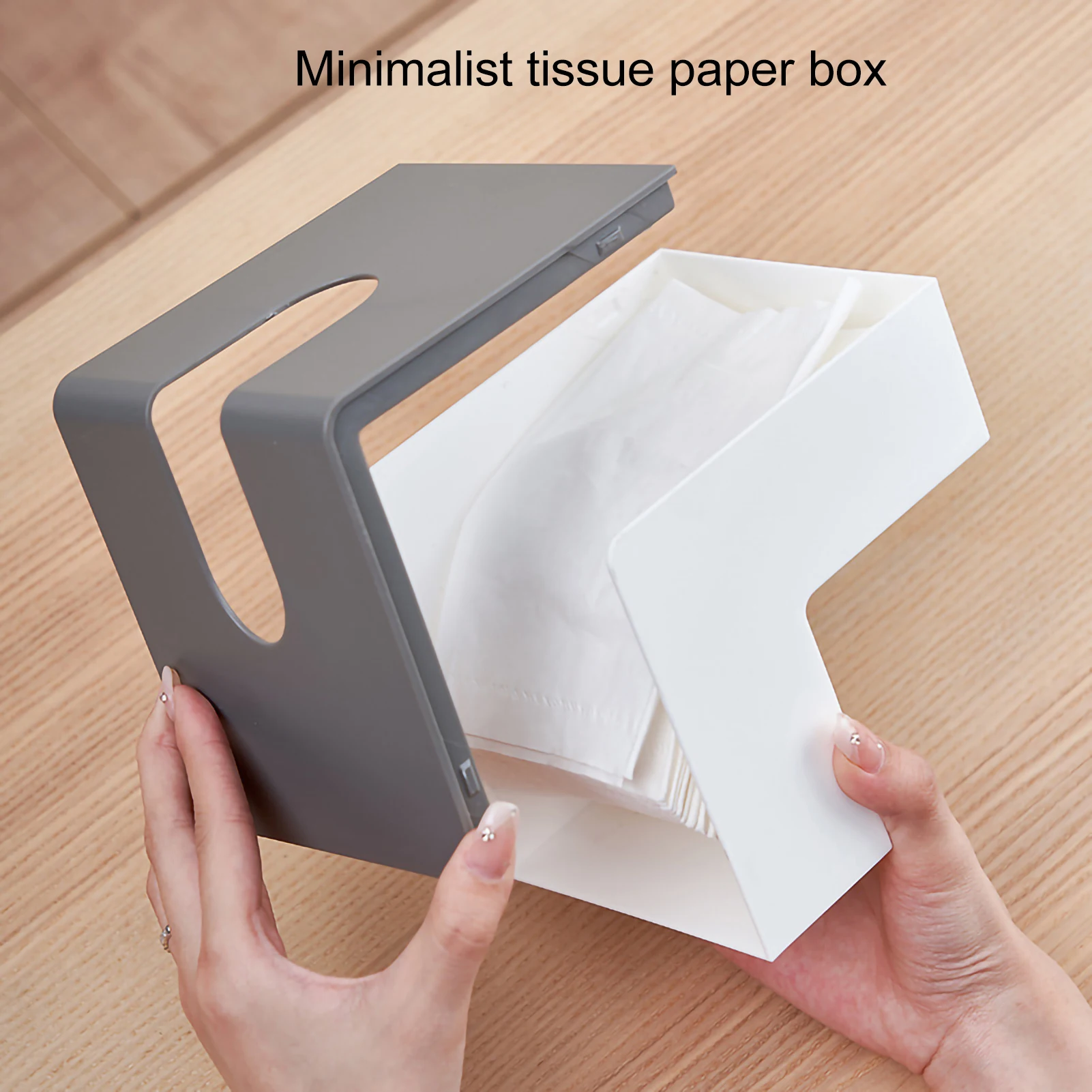 Современная коробка для салфеток под прямым углом в скандинавском стиле