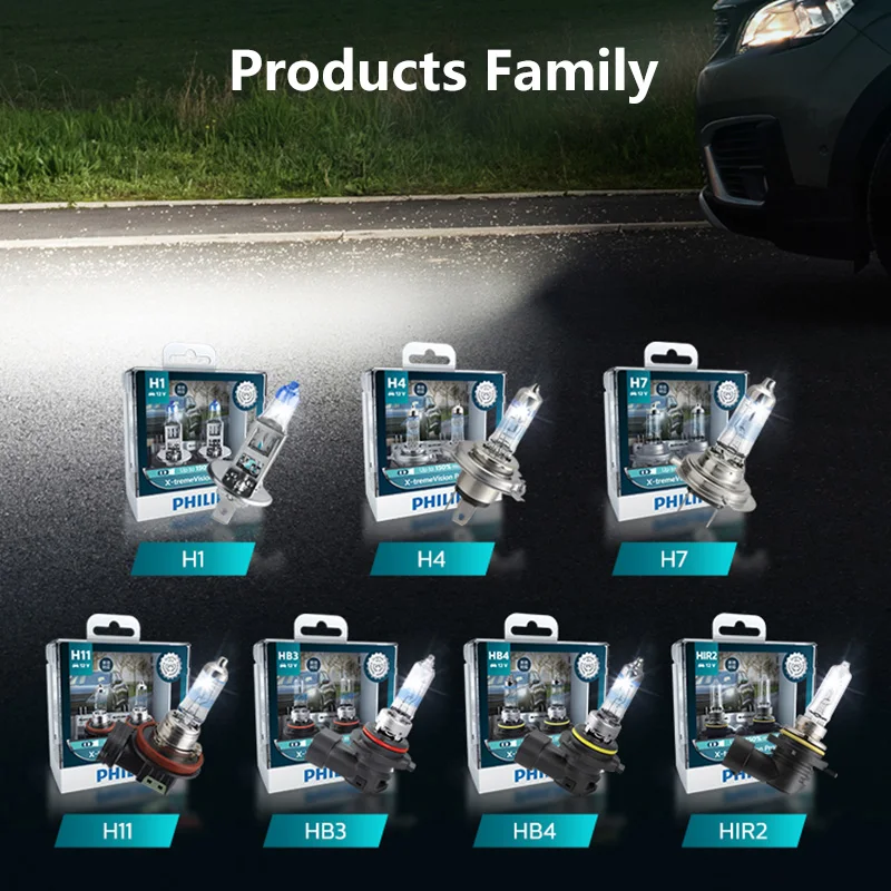 Philips X-treme Vision Pro150 H4 H7 H11 12 В Автомобильная галогенная ярко-белая фара HB3 HB4 HIR2 9005 9006