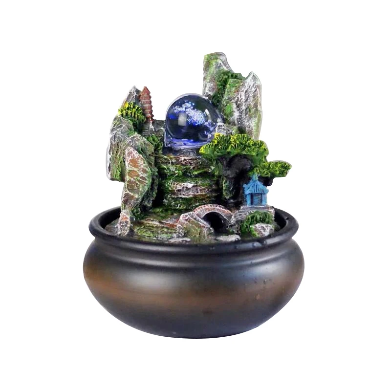 Внутренние фонтаны для воды настольный декоративный водопад водный пейзаж с