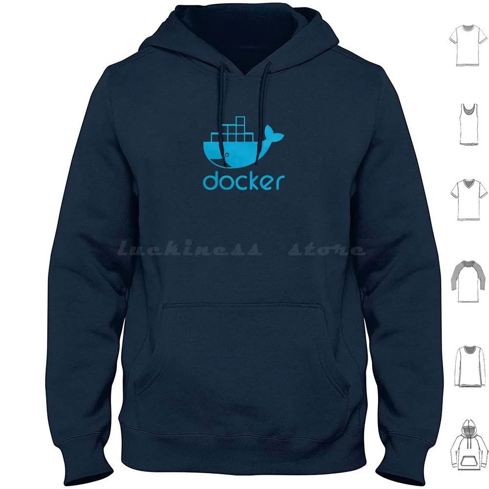 Docker блеклые толстовки с длинным рукавом Docker Kubernetes Kube Dev Full Stack Golang Cloud Aws Redis Github Go Code