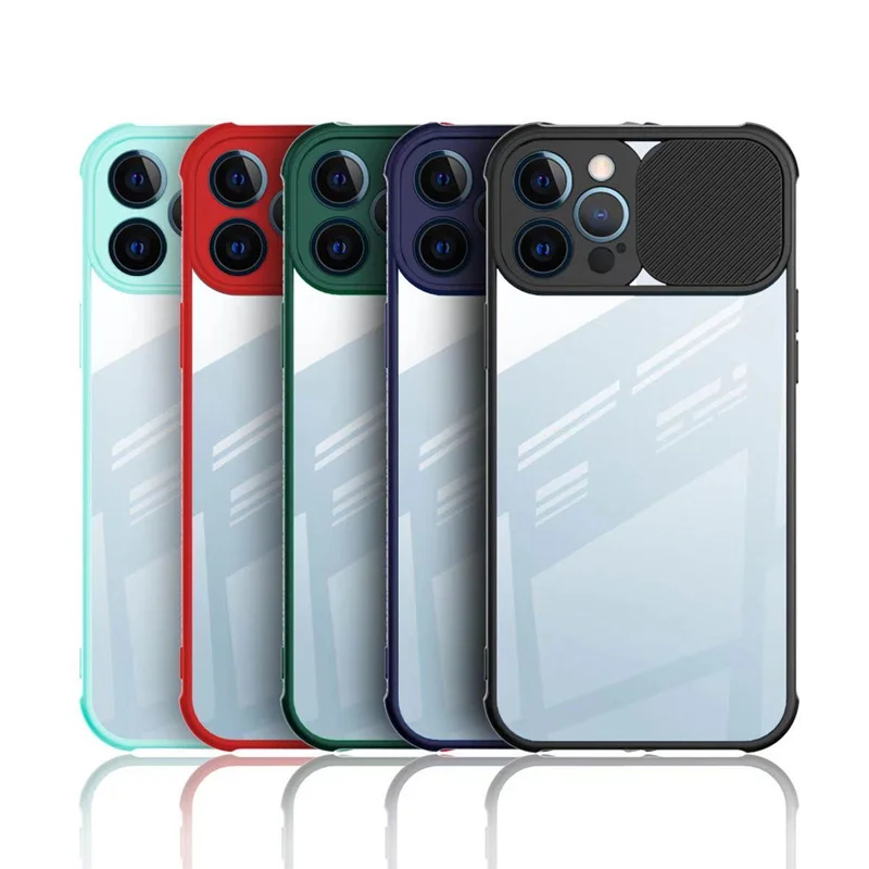 

Camera Lens Protection Case For iPhone 13 12 11 Pro Max 12 mini 8 7 Plus Back Cover Case for XS MAX XR Lens push and Pull Cover